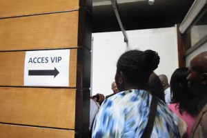 Un accès spécial  pour les VIP  dont font dorénavant partie les députés. 