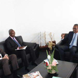 La délégation de l’OIF reçue par le ministre de l’Industrie et du Développement du secteur privé.