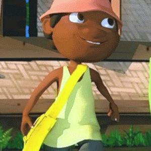 Godro, personnage principal de la série de dessins animés. 