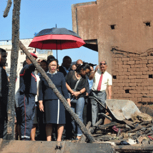 Le maire Lalao Ravalomanana s’est rendu au chevet des sinistrés d’Ankasina.