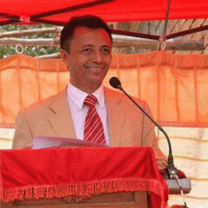 Marc Ravalomanana à la FJKM d’Amparafaravola hier.