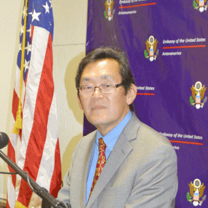 L’ambassadeur américain Robert Yamate estime qu’il n’y aurait pas beaucoup de changement concernant la politique des Etats-Unis à Madagascar. (Photo Nary Ravonjy)