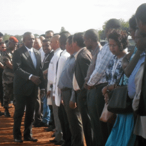 Lors de ce déplacement à Tsiroanomandidy, Olivier Solonandrasana Mahafaly a été accompagné par les ministres responsables de la Sécurité.