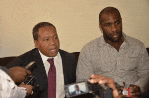 Roland Ratsiraka a reçu hier Teddy Riner.