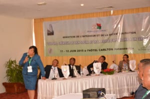Haingo Raherisoa, le Chargé d’Etudes et de Communication de l’ITBM avance que les opérateurs doivent connaître avant tout leur capacité à exporter. (Photo : Yvon Ram)