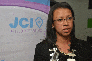 Mireille Ratsimbazafy, présidente de la JCI Antananarivo.